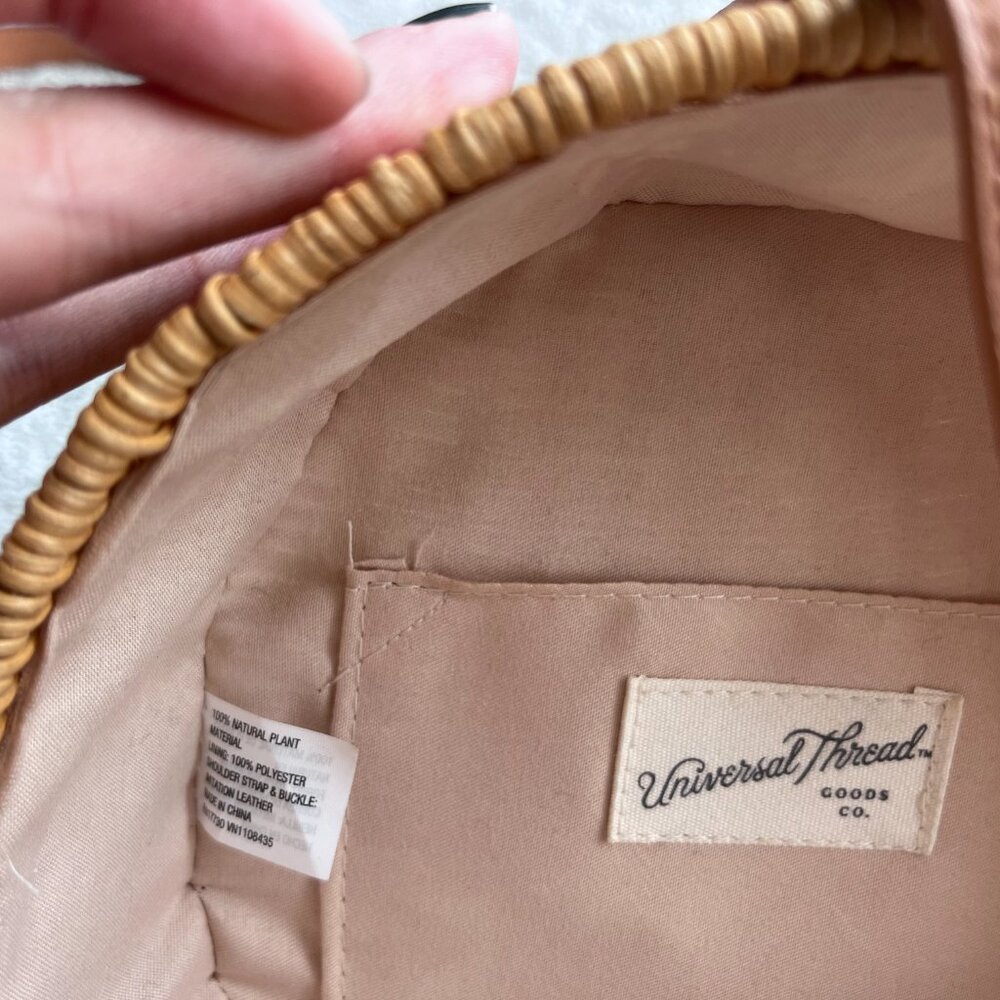 Universal Thread Woven Straw Crossbody Bag - Brown - Picture 3 of 3